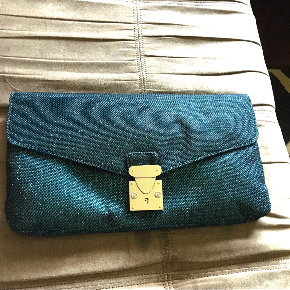 Sparkly Blue Clutch